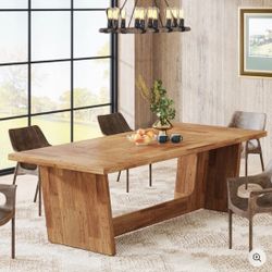 Wood Farmhouse Dining Room Table