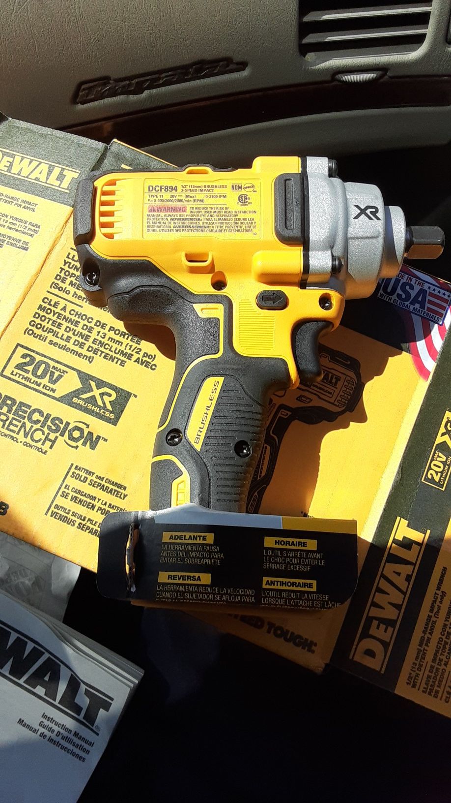 Dewalt xr half inch brushless impact