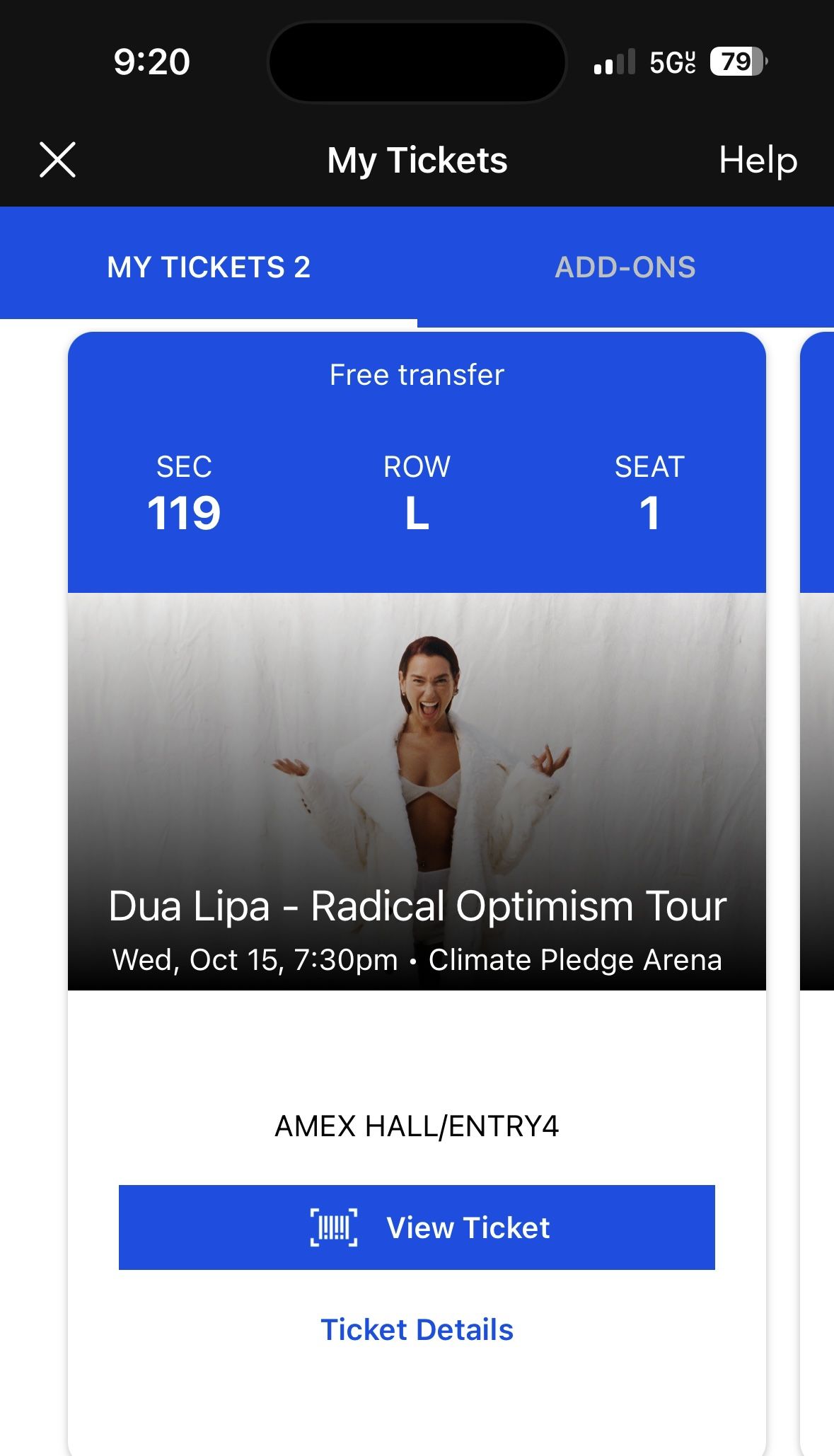 Dua Lipa Seattle Tickets (October 15)
