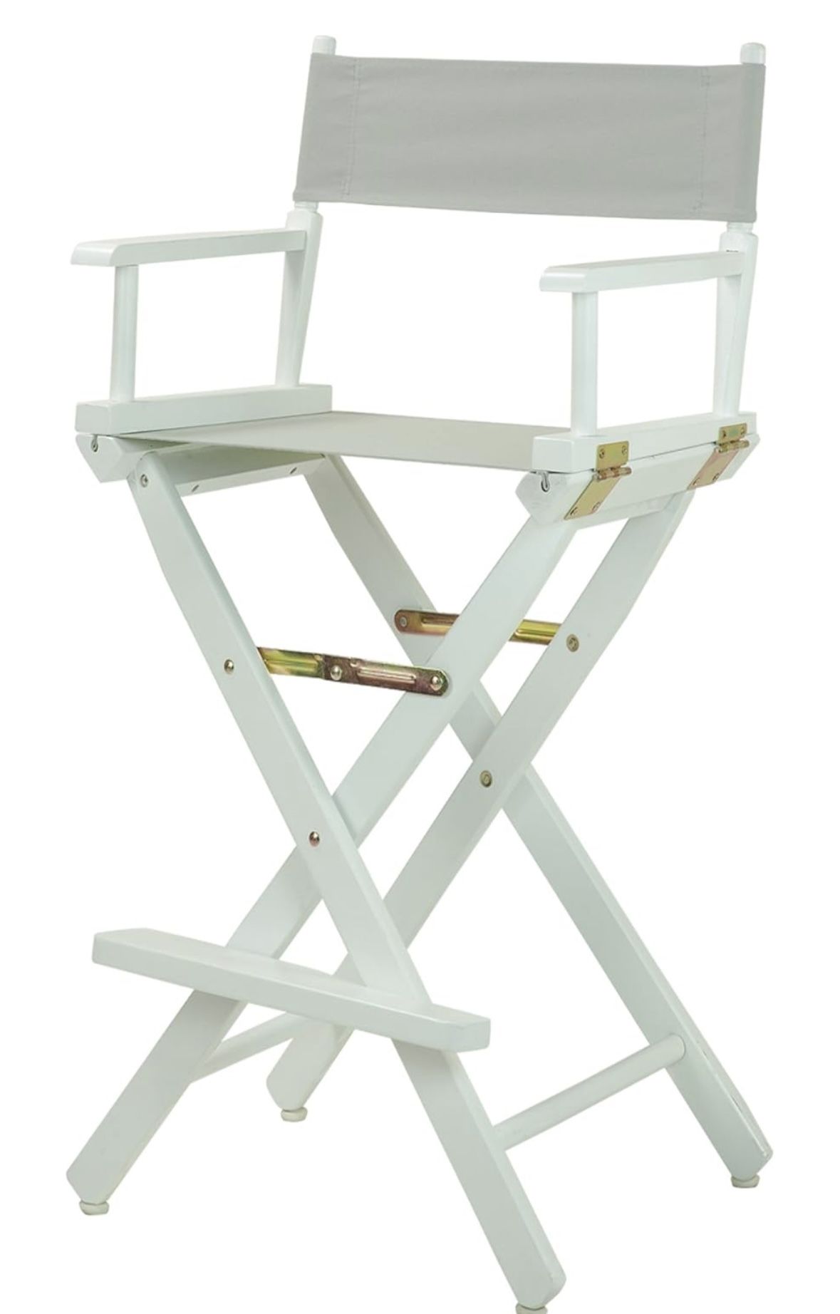 Director's Chair (White Frame/Gray Canvas)