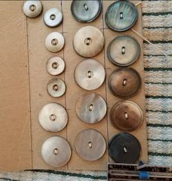 Vintage Mother of Pearl Shell Buttons Lot
