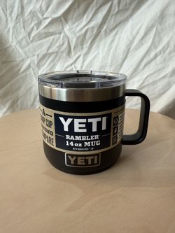 YETI Rambler 14 oz Mug with MagSlider Lid, Black, New