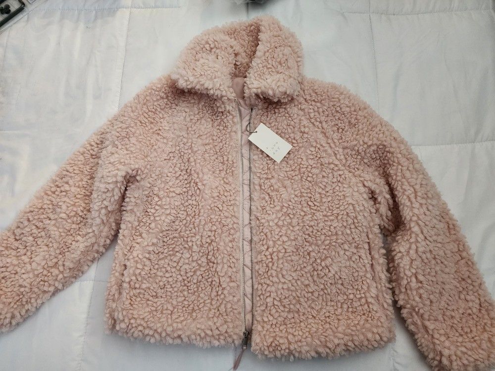 Sherpa Zip Up Jacket S And XS