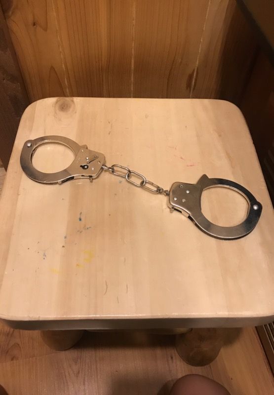Fake metal handcuffs