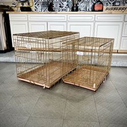 Gold Dog Crate