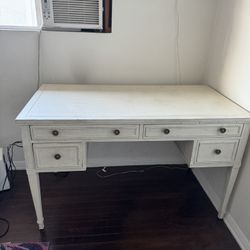 White French Wood Desk 