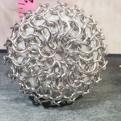 @CHV.  Stainless steel Cast iron Pot pan scrubber cleaner chain brush scrubber 