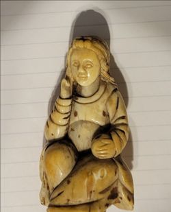 Religious Antique ivory Lady Madonna