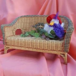 Wicker Doll Couch