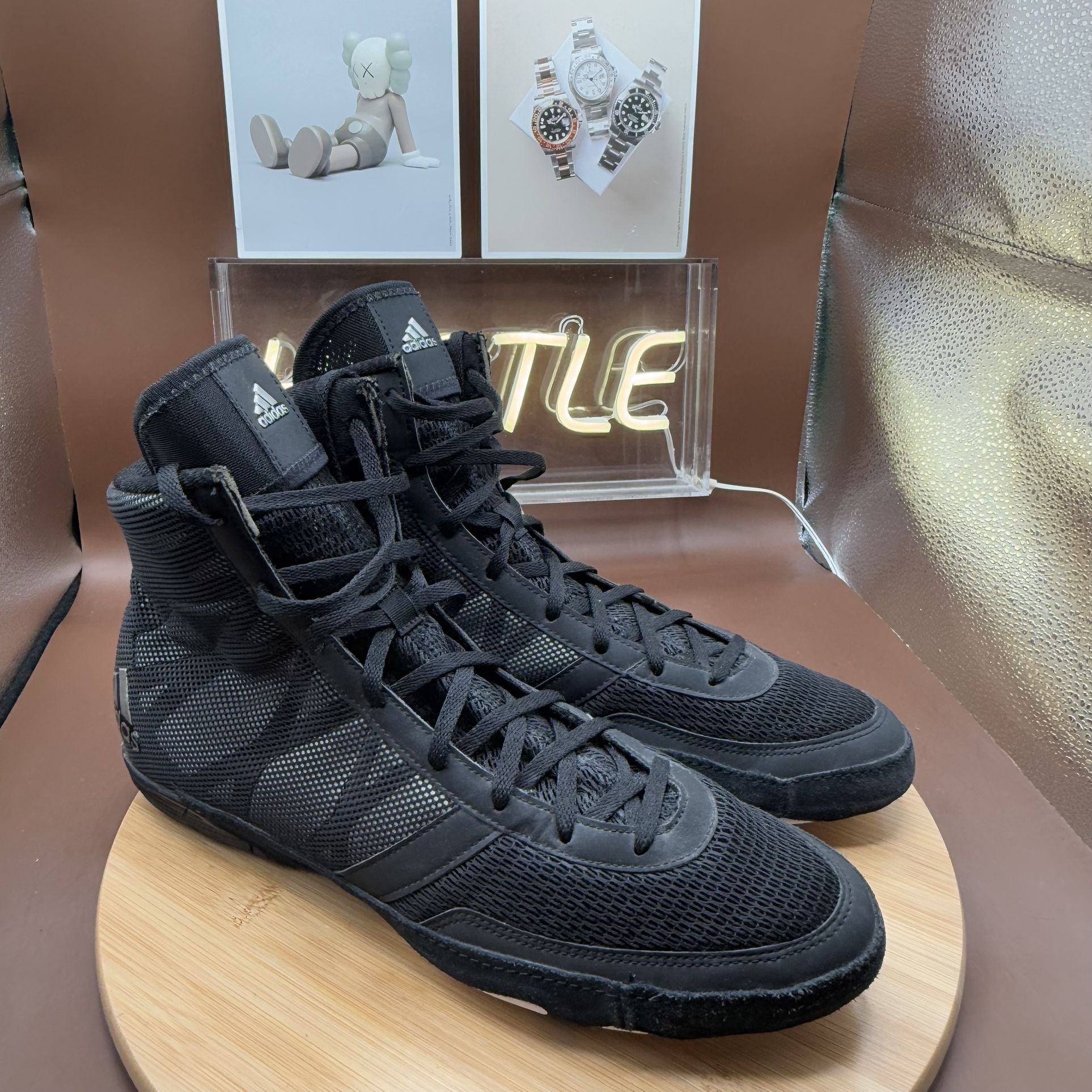 Adidas Pretereo III Wrestling shoes Black Men's Sz 13