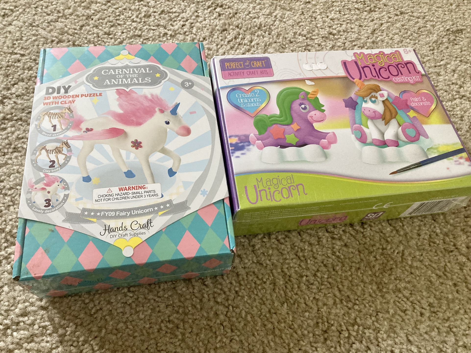 2 Adorable Unicorn Clay Figure Crafts!