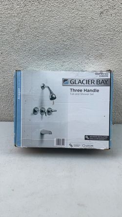 Glacier Bay Aragon Three Handle Tub and Shower Set