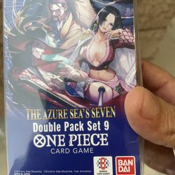 One Piece TCG: Double Pack Set 9 The Azure Sea's Seven - FACTORY SEALED