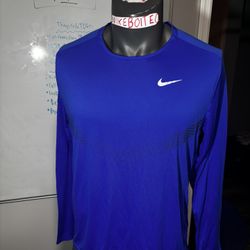 Nike Men's Dry-FIT Run Division Rise 365 Long-Sleeve Running Top Size Large BLUE
