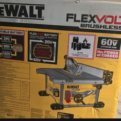 Dewalt Flexo Volt Table Saw With A 9ah Baterry 