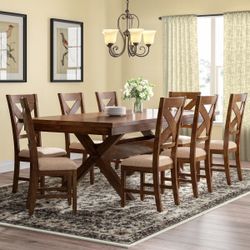  Trestle Dining Set 9pc 