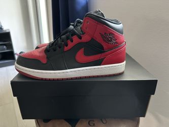 Air Jordan 1 Mid 9.5 Bred Like New