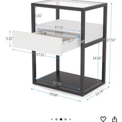 Black and White Nightstands