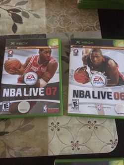 Xbox 360 live games NBA live 07 in NBA live 06