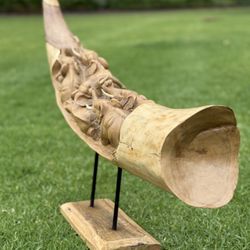 Hand Carved  Sculpture Elephants 
