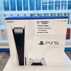 SONY PLAYSTATION PS5 DISC VERSION NEW IN BOX $1 DOWN TODAY REST IN PAYMENTS.NO CREDIT CHECK 
