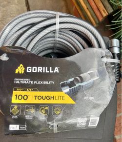 Gorilla ToughLite 5/8 in. x 100 ft. Heavy Duty Garden Hose with storage box