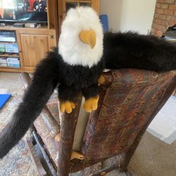 Folkmanis American Bald Eagle Plush Handpuppet 26” Wingspan