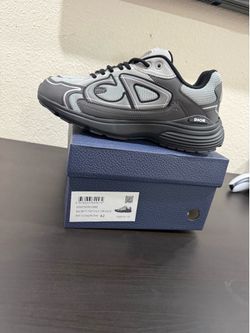 Dior B30 Sneakers Light Grey Dark Grey Size 42