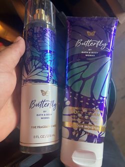 Bath & Body Works Butterfly Mist and Body Cream Set