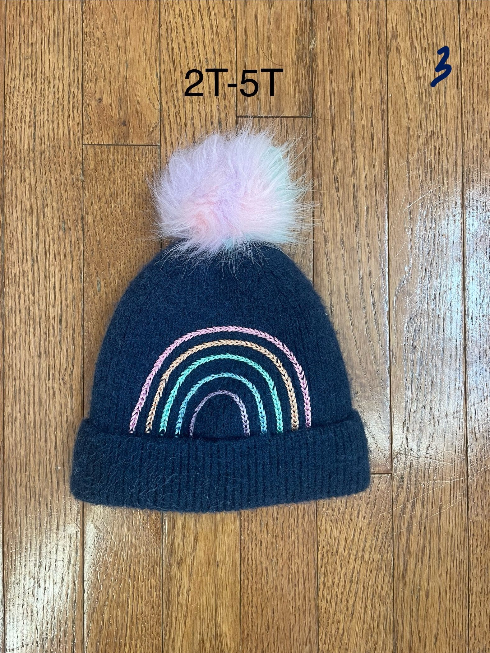 Toddler Girls’ Winter Hat-Size 2T-5T