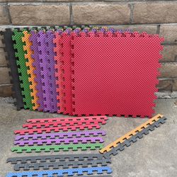 WORKOUT EXERCISE MATS -MMA-2x2foot 1 inch thick- from dicks sporting goods -NEW 8 mats -