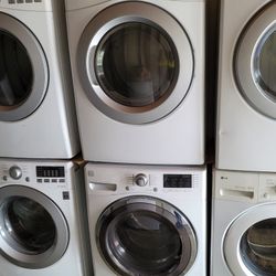 Kenmore Front Loading Washer And Stackable Gas Dryer Set 