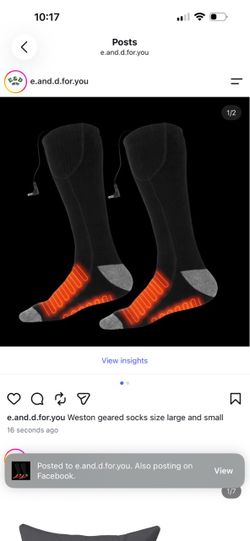 Weston geared socks size large and small
