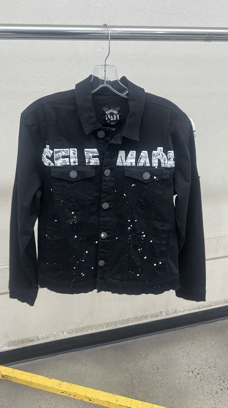 Spark Premium Black Denim Jacket