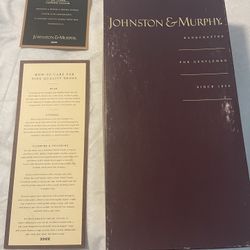 $10/Johnston & Murphy Keats Black Wingtip Dress Shoe Size 11.5- Worn