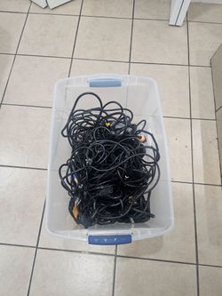 Mix powered jumper and dmx and power cables