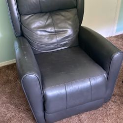 Power Leather Recliner 