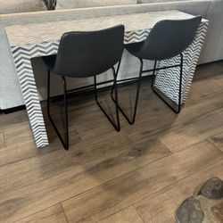 Chevron Entry Way Table Or Behind Couch Table