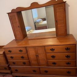 Dresser and Two Side Tables