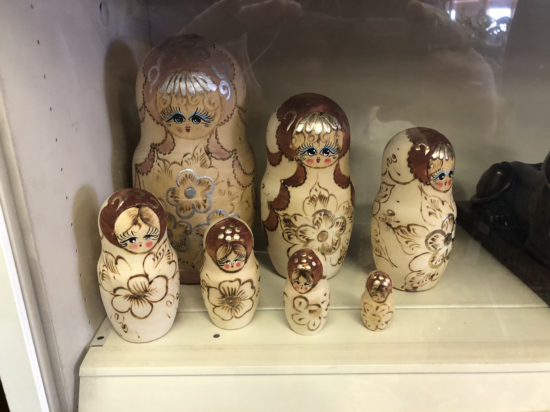 Nesting Doll 7 piece hard carved