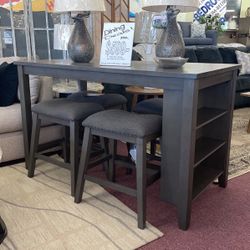 🔥HUGE Ashley Furniture Blowout Sale!🔥 Brand New Table & 4 Stools! $50 Down Takes It Home Today!