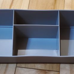 Gray Desk Organizer