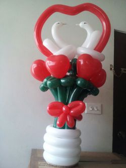 Balloon bouquets for valentine day