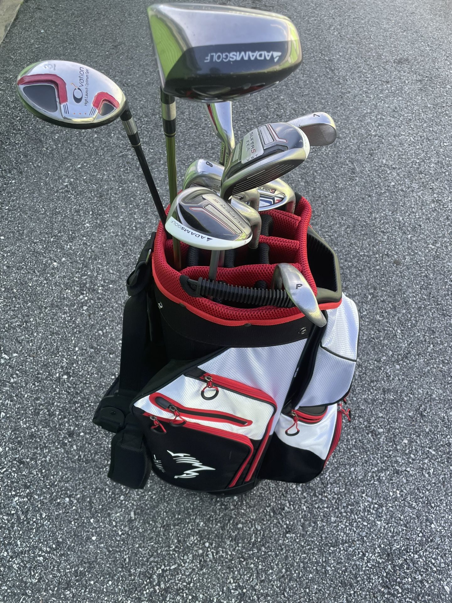 Adam’s Complete Golf Club Set w/brand new Golf Bag