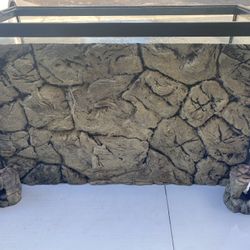 Real Stone Background For 29gl Fish Tank.