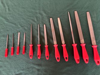 12 Piece Metal Files & Rasp Set