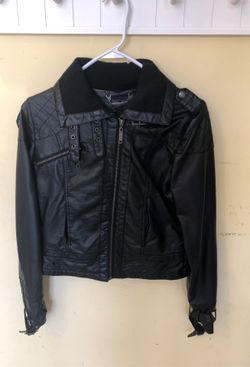 Faux leather jacket