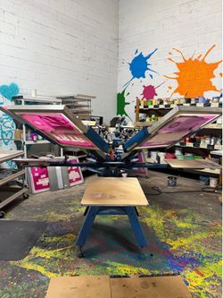 M&R Kruzer 6-Color/4-Station Manual Screen-Printing Press
