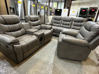 Grey Reclining Sofa Set Brand New In The Box $1399