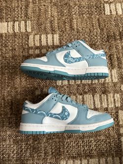 Nike dunk low paisley blue